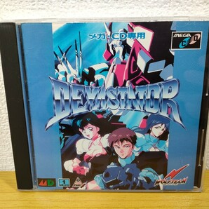 メガCD【 デバステイター DEVASTATOR】ケース 取扱説明書 ディスク付き『セガ MEGA-CD メガドライブ』ウルフチーム MCDの画像1