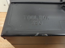 G-80　スチール　工具箱　ツールボックス　道具箱　ブラック_画像2