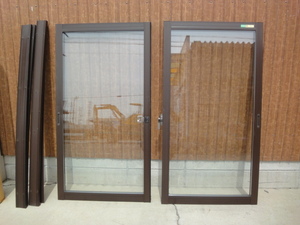 T-485　リクシル　インプラス　引き違い窓　サッシ　（枠サイズ　約W1140　ｘH1125㎜　） ペアガラス 複層ガラス サッシ 窓 DIY リフォーム