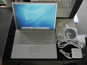 Apple　PowerBook　G4　15-inch　M9676J/A A1106 (PowerPC G4 1.5GHz/512MB/80GB/Combo/BT/AM/15inch/OS X 10.3.7)　動作確認済