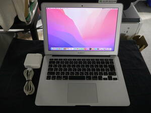 Apple　MacBook Air (13-inch, Early 2015)　A1466 (Core i5 1.6GHz/4GB/128GB SSD/13.3inch/macOS Monterey 12.7.4)　ノートPC　現状品