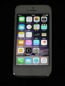 au by KDDI　Apple　iPhone 5　16GB　White ホワイト　ND105J/A(MD105J/A)　スマートフォン　動作確認済