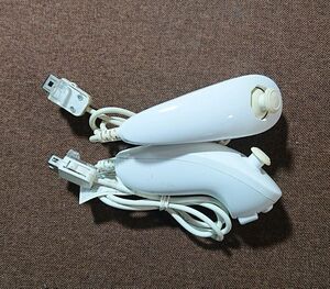 Wii ヌンチャク 2個セット ニンテンドー純正品 白 ホワイト