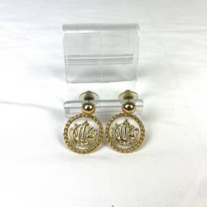 極美品　レア　Christian Dior　ロゴ　ピアス　アクセサリー