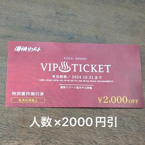 湯快リゾート 　VIPチケット