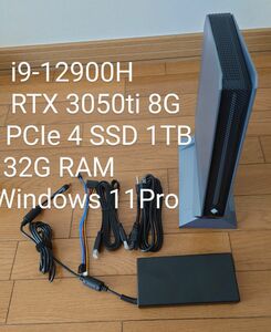 ゲーミング Mini-PC i9-12900H RTX-3050Ti8G SSD 1TB 32G RAM Win 11 Pro