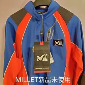 【新品未使用】人気サイズ！MILLET ミレー 登山ウェア ハーフジップ 長袖 シャツ インナー トップス レディース LメンズM