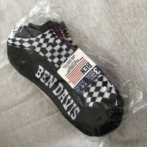 BEN DAVIS スニーカー丈ソックス 3足セット 25-27cm 靴下 ベンデイビス メンズ