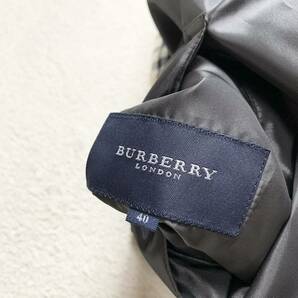 バーバリーロンドン【圧巻のリバーシブル】BURBERRY LONDON キルティングジャケット ジップブルゾン M ノバチェック 三陽商会 ベージュ 1円の画像6