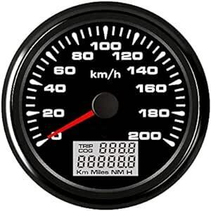 ELING 防水GPSスピードメーター オドメーター ベロメーター 走行距離の記録展示 0-200KM/H 9-32V 八種類のバ