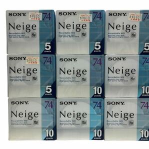 未開封 現状品 SONY ソニー NEIGE 74分 録音用ミニディスク MD 70点 MDW74NED MINI DISC [TK24-0421-2]の画像1