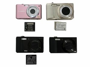  Junk not yet verification set sale digital camera 4 point set Ricoh R10 R8 CX4 Panasonic DMC-FS6 [TK24-0425-1]