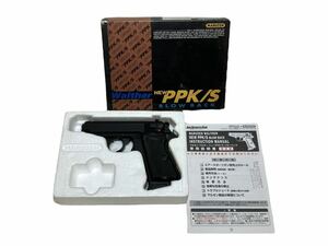 現状品 動作未確認 マルゼン MARUZEN WALTHER ワルサー PPK/S ガスガン ブローバック ブラック [TK24-0426-3]