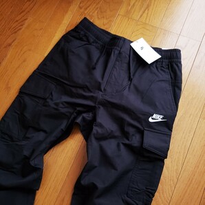 【新品】NIKE 2XLサイズ カーゴパンツ ブラック 5ポケット フューチュラ ロゴ コットン ナイロンパンツ の画像2