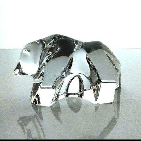 【新品】バカラ クマ 熊 ベアー 動物 置物 フィギュリン 箱付き