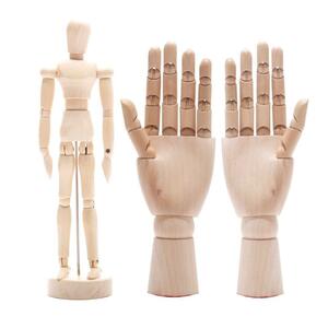 デッサン ドール モデル 人形 右手 左手 木製 マネキン 関節 美術 インテリア DIY