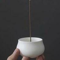  white Japanese style ceramics made fragrance establish incense stick establish incense stick censer . incense stick establish . establish line censer fragrance . holder 