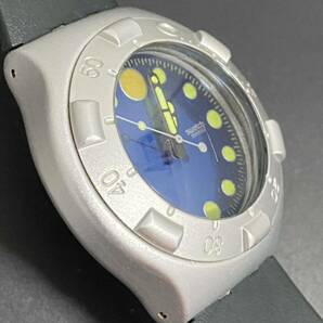 ★1円〜♪★希少品★swatch スウォッチ IRONY SCUBA200 ALUMINIUM SWISS MADE★新品電池交換済み★送料無料★の画像3