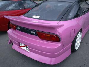 * that time thing repeated .! 180SX B-WAVE rear spoiler WAVE...FRP made white gel 180SX 90*JDM*