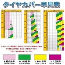 【 送料無料 】Freellタイヤカバー【S 軽自動車用 58cm×76cm】 室外 オックスフォード420D生地 厚手 防水防塵 UVカット□_画像6