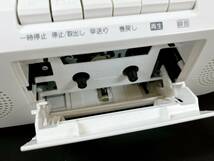 TOSHIBA カンタン&コンパクトCDラジカセ 全試聴確認済 TY-CK2 ライトグレー CD再生 AM/FMラジオ カセットテープ 説明書付_画像3