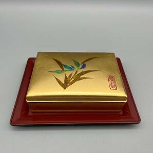 【1円出品】 漆器 金箔工芸品 黒江屋 日本橋 伝統工芸の画像2