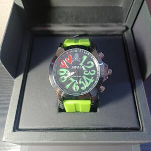 【新品】スカル ドクロ グリーン 緑 ウォッチ 腕時計