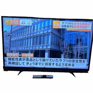 ◇【通電確認済み】TOSHIBA 液晶カラーテレビ　49C310X 2017年製東芝 液晶テレビ リモコン付