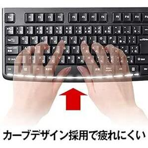 バッファロー BUFFALO USB接続 有線スタンダードキーボード ブラック BSKBU105BK【Windows/PS4/Niの画像4