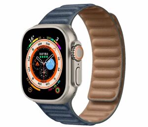 Apple Watch レザーリンク 42,44,45,49mmケース対応