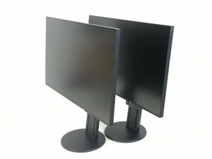 EIZO 23.8 型 液晶モニター FlexScan EV2451 （使用時間：4H 5H ） 輝度良い 2018年製　 2台まとめ　中古品　（管：2E-M）　