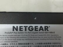 NETGEAR Prosafe Plus Switch 16Port Gigabit Switch GS116Ev2 中古品　２個セット　（管２A7－N11）_画像4