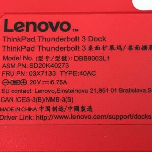 Lenovo レノボ ドッキングステーション Thunderbolt 3 Dock DBB9003L1(管２FW）の画像8