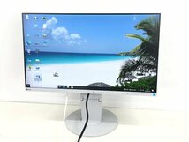 EIZO24型液晶モニター FlexScan EV2450 高さ調整 縦回転（使用時間：3855H 4383H）2018年製 2019年製 2台まとめセット　中古品（管:2C-M)）_画像2