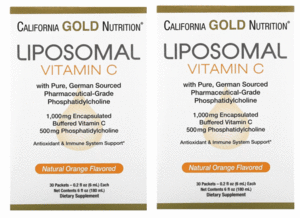 2 set California Gold Nutritionliposo-m vitamin C1000mg 30 sack each 6mlliposo- vitamin C vitamin Casko ruby n acid natolium