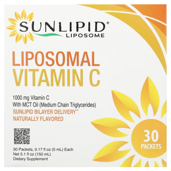 Sunlipid（サンリピド） リポソームビタミンC＋中鎖脂肪酸トリグリセリドオイル 30袋 各5ml タミンC アスコルビン酸ナトリウム リポソーム