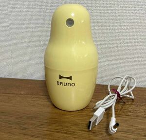 BRUNO ブルーノ　超音波加湿器　マトリョーシカっぽいシェイプ　BDE-010 イエロー　送料無料