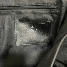 【極美品】ランバンコレクション LANVIN ビジネスバッグ 本革 レザー ブラック 黒 ビジネスバッグ ブリーフケース A4 メンズ トートバック_画像7