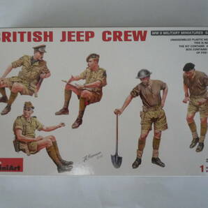 ミニアート MiniArt 35051 1/35 第二次世界大戦・イギリス軍 ジープクルー フィギュアセット BRITISH JEEP CREWの画像1