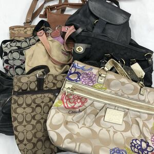 4/5SA-G2296★COACH バッグまとて★財布まとめ/トートバッグ ショルダーバッグ ハンドバッグ/シグネチャー/バッグ/EC5/ED2