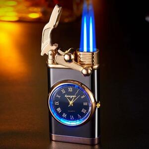  torch turbo lighter gas lighter electric clock attaching premium lighter note go in type 