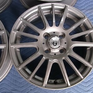 weds G-Mach アルミホイール 15インチ 4本 / 15× 5.5J +42 4H 100 アクア ヴィッツ フィット キューブ スイフト ノート 等の画像2