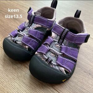 KEEN ベビー　キッズ　サンダル　サイズ13.5 US6 パープル　防水　キャンプ　水遊び　公園　