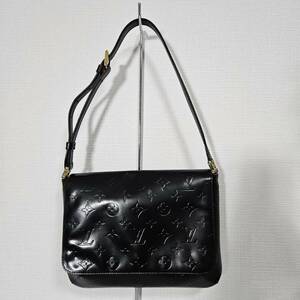 《1円スタート》LV　ルイヴィトン　ヴェルニ　トンプソンストリート　ショルダーバッグ　ブラック　L4590