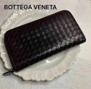 綺麗！BOTTEGA VENETA ボッテガヴェネタ　イントレチャート　ジッピーウォレット　ラウンドファスナー　長財布