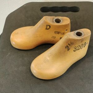 シューモールド　アンティーク　ペン立て　 靴木型