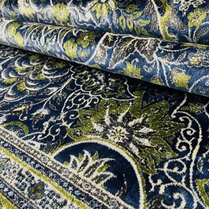 イラン産 高級ペルシャ絨毯 ネギン・マシュハド・ヘレル工房 総シルク 手織り 最高峰225万ノット 150×222cm #6の画像3