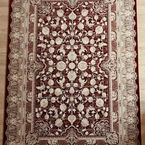 大判 最高峰約144万ノット シルク30％ウール70% イラン産手織り 高級ペルシャ絨毯 201×305cm #5の画像2
