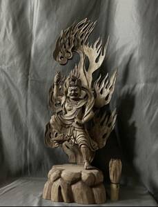  large 55cm Buddhism handicraft total . made . wave sculpture finest quality carving tree carving Buddhist image warehouse . right limit . image 