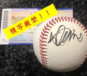 ichi low .. contest official lamp Tokyo Dome eki site seat .. autograph 